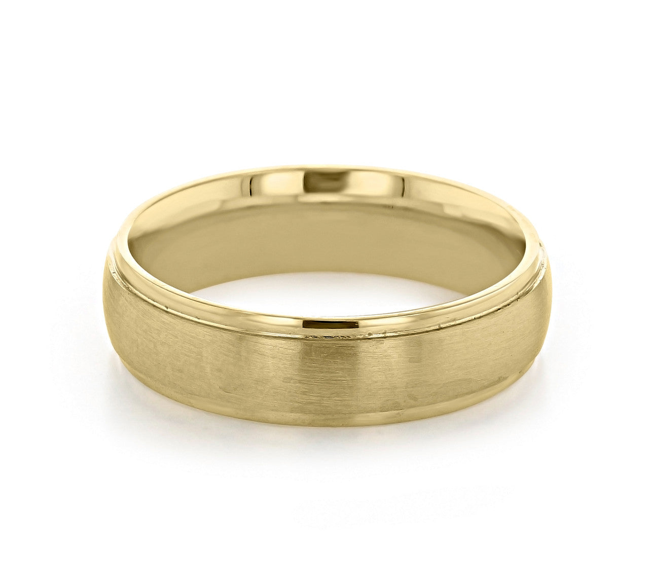 Brushed Polish Classic Men's Wedding Band 2