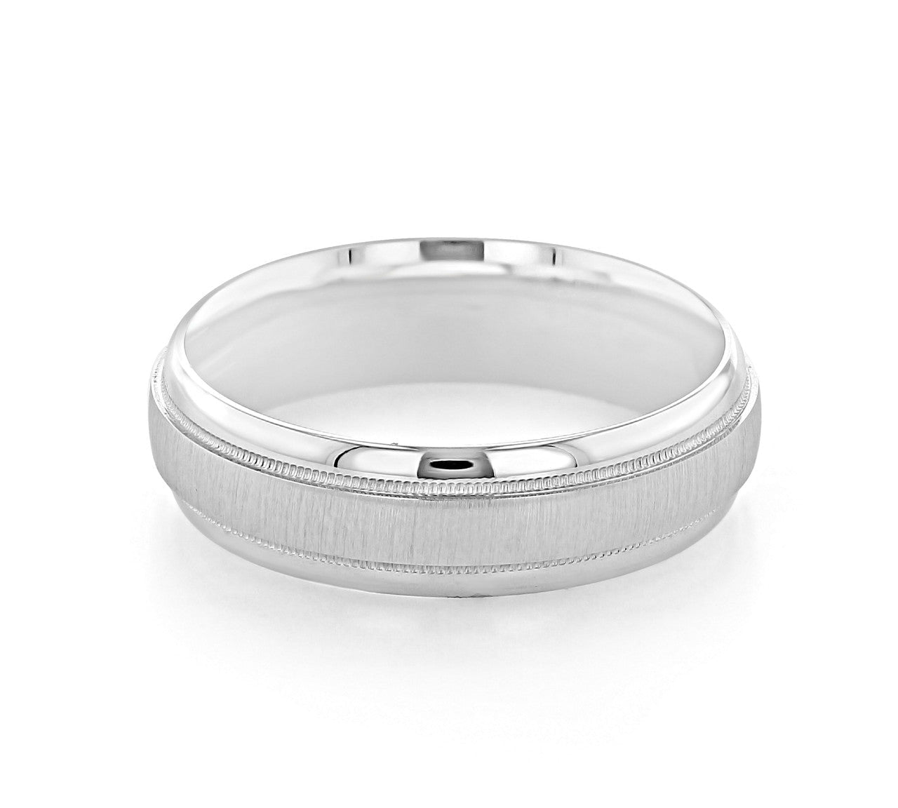 Sandpaper Finish Classic Men's Wedding Band 2