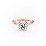 1.60 CT Round Cut Solitaire Style Moissanite Engagement Ring 12