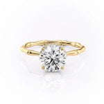 1.60 CT Round Cut Solitaire Style Moissanite Engagement Ring 11