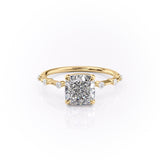 2.54 CT Cushion Cut Dainty Moissanite Engagement Ring 9