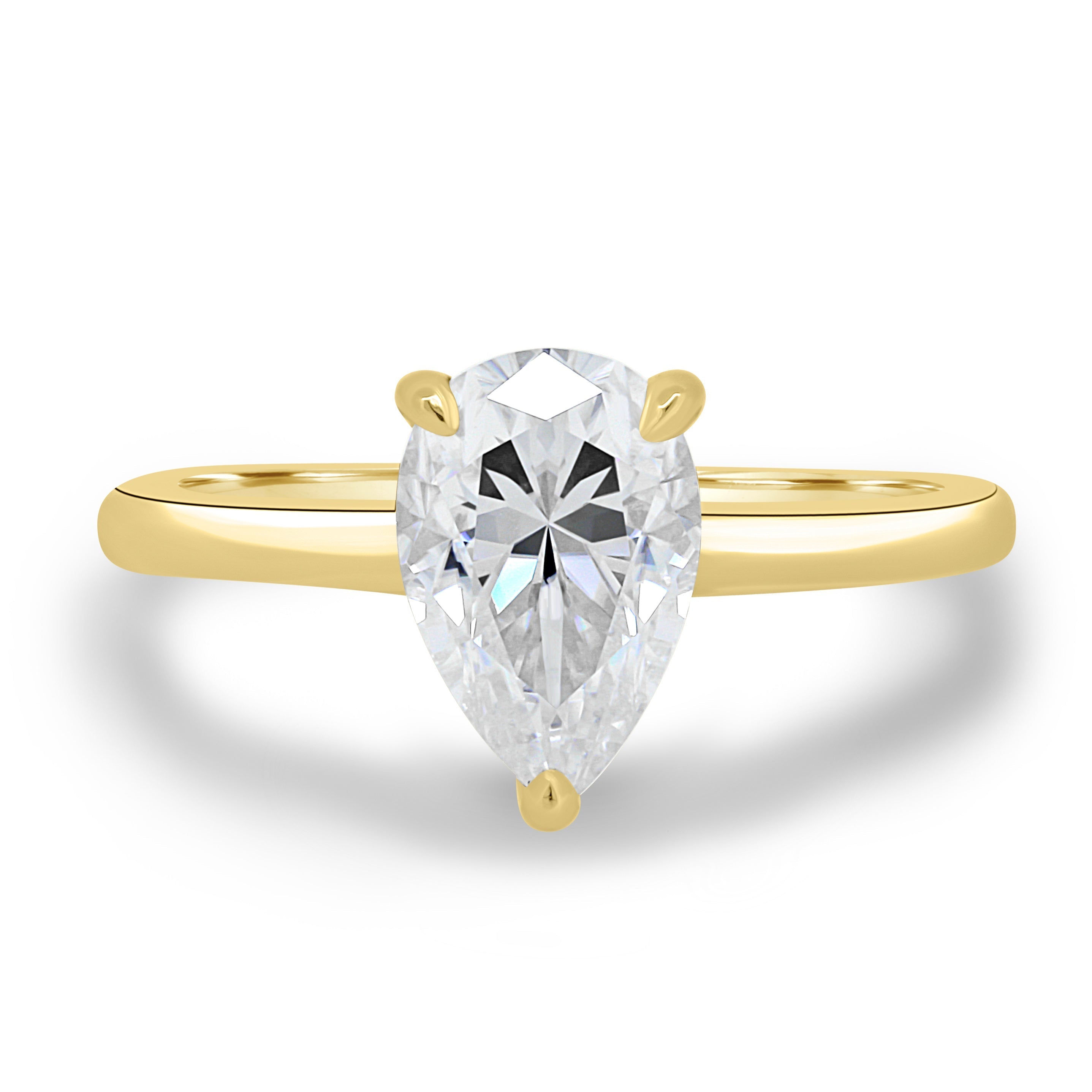 1.80 CT Pear Solitaire CVD E/VS1 Diamond Engagement Ring 6