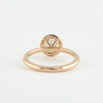 1.0 CT Round Cut Halo Style Moissanite Engagement Ring 3