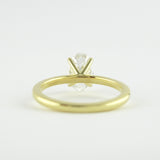 1.33 CT Oval Solitaire Style Moissanite Engagement Ring 6