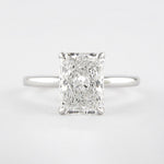 1.8 CT Radiant Cut Solitaire Style Moissanite Engagement Ring 1