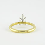 0.94 CT Pear Solitaire & Pave Setting Moissanite Engagement Ring 3