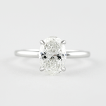 1.33 CT Oval Solitaire Style Moissanite Engagement Ring 1