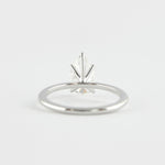 1.5 CT Pear Cut Solitaire Style Moissanite Engagement Ring 2