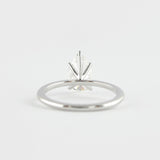 1.5 CT Pear Cut Solitaire Style Moissanite Engagement Ring 2