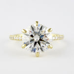 1.90 CT Round Solitaire Style Moissanite Engagement Ring 1