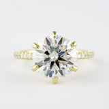 1.90 CT Round Solitaire Style Moissanite Engagement Ring 1