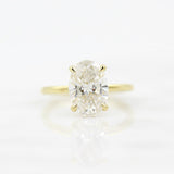 2.40 CT Oval Cut Solitaire Moissanite Engagement Ring 1