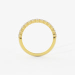 0.35 TCW Round Cut Half Eternity Moissanite Wedding Band 6