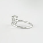 1.33 CT Oval Pave Setting Moissanite Engagement Ring 2