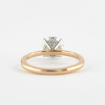 1.5 CT Round Hidden Halo & Pave Moissanite Engagement Ring 4