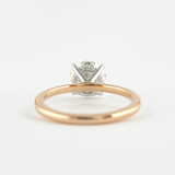 1.5 CT Round Hidden Halo & Pave Moissanite Engagement Ring 4