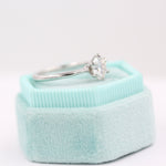 1.0 CT Round Cut Solitaire Moissanite Engagement Ring 2