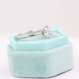 1.0 CT Round Cut Solitaire Moissanite Engagement Ring 2