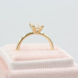 1.55 CT Emerald Cut Solitaire Moissanite Engagement Ring 4