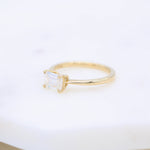 1.55 CT Emerald Cut Solitaire Moissanite Engagement Ring 4