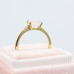 1.55 CT Emerald Cut Solitaire Moissanite Engagement Ring 5