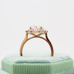 1.80 CT Round Cut Halo Moissanite Engagement Ring 7