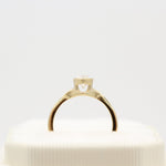 1.0 CT Marquise Cut Bezel Solitaire Moissanite Engagement Ring 6