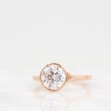 1.80 CT Round Cut Bezel Solitaire Moissanite Engagement Ring 7