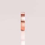 Classic Brushed-Finish Rose Gold Men's Band 7