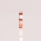 Classic Brushed-Finish Rose Gold Men's Band 7