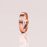 Classic Brushed-Finish Rose Gold Men's Band 6