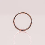 Classic Brushed-Finish Rose Gold Men's Band 5