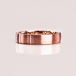Classic Brushed-Finish Rose Gold Men's Band 1