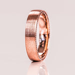 Classic Brushed-Finish Rose Gold Men's Band 2
