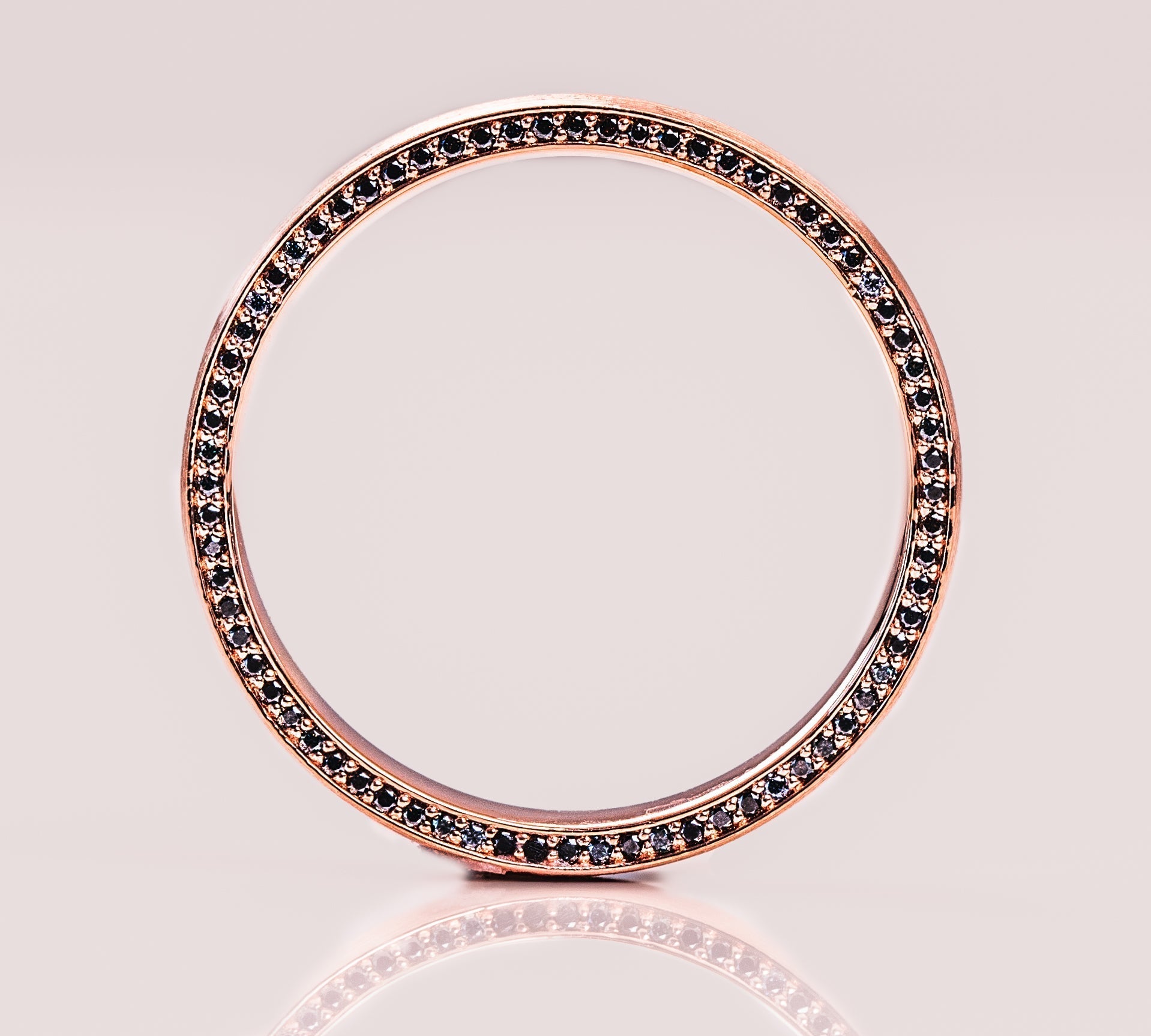 Classic Brushed-Finish Rose Gold Men's Band 3