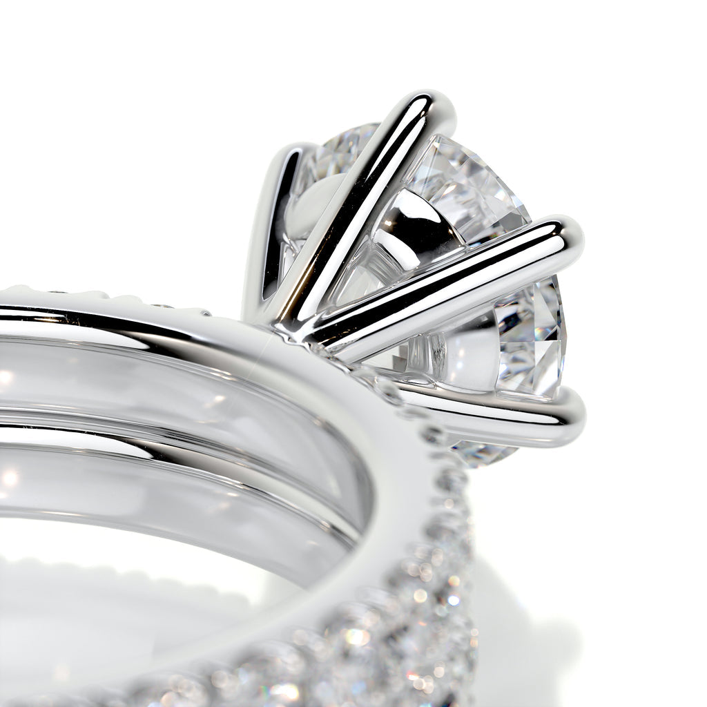1.50 CT Round Solitaire CVD F/VS Diamond Bridal Ring Set 4