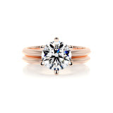 1.0 CT Round Solitaire CVD F/VS Diamond Bridal Ring Set 11