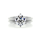1.0 CT Round Solitaire CVD F/VS Diamond Bridal Ring Set 1