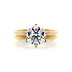 1.0 CT Round Solitaire CVD F/VS Diamond Bridal Ring Set 6