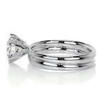 1.50 CT Round Solitaire CVD F/VS Diamond Bridal Ring Set 7