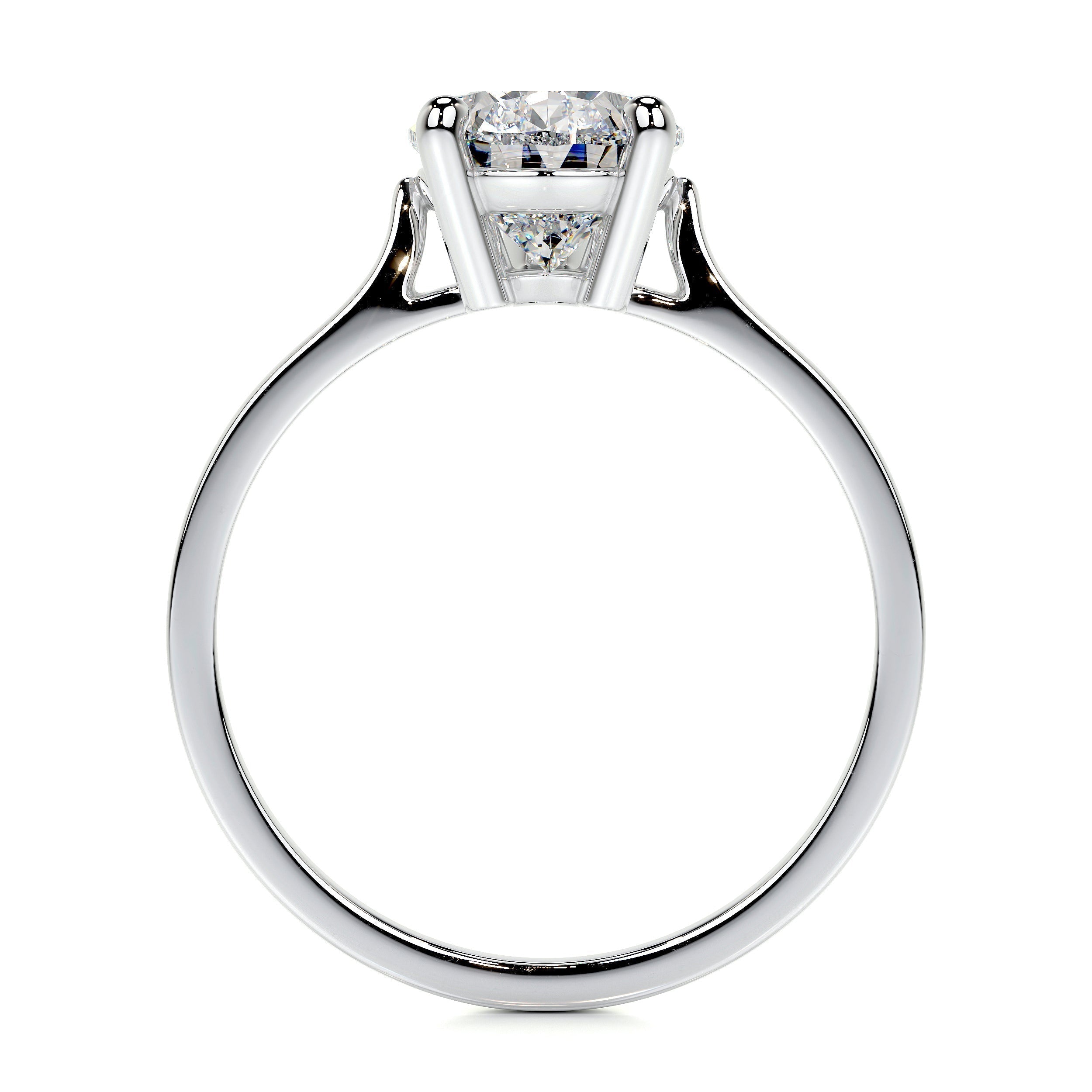 2.0 CT Round Solitaire CVD E/VS2 Diamond Engagement Ring 46