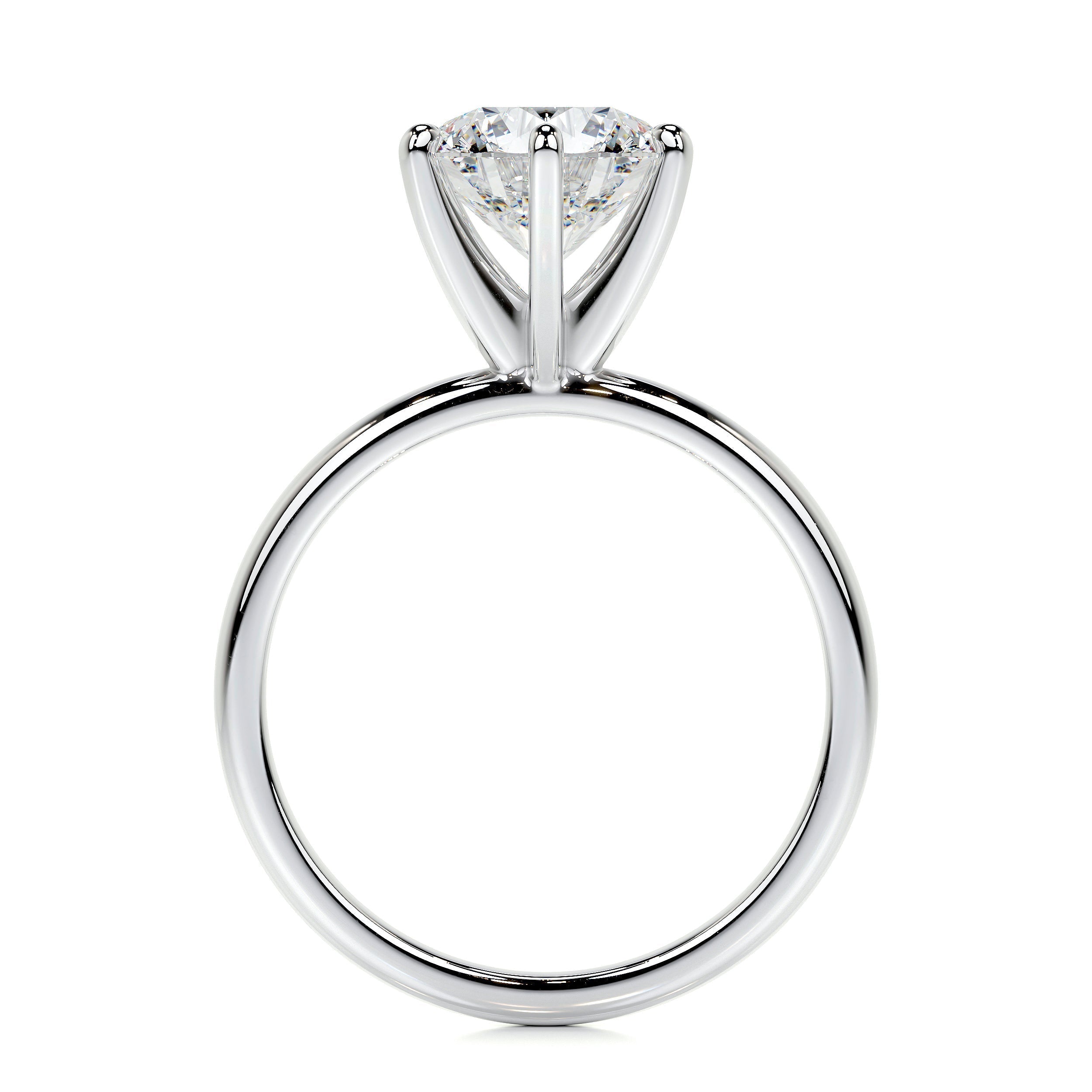 2.0 CT Round Solitaire CVD E/VS2 Diamond Engagement Ring 49