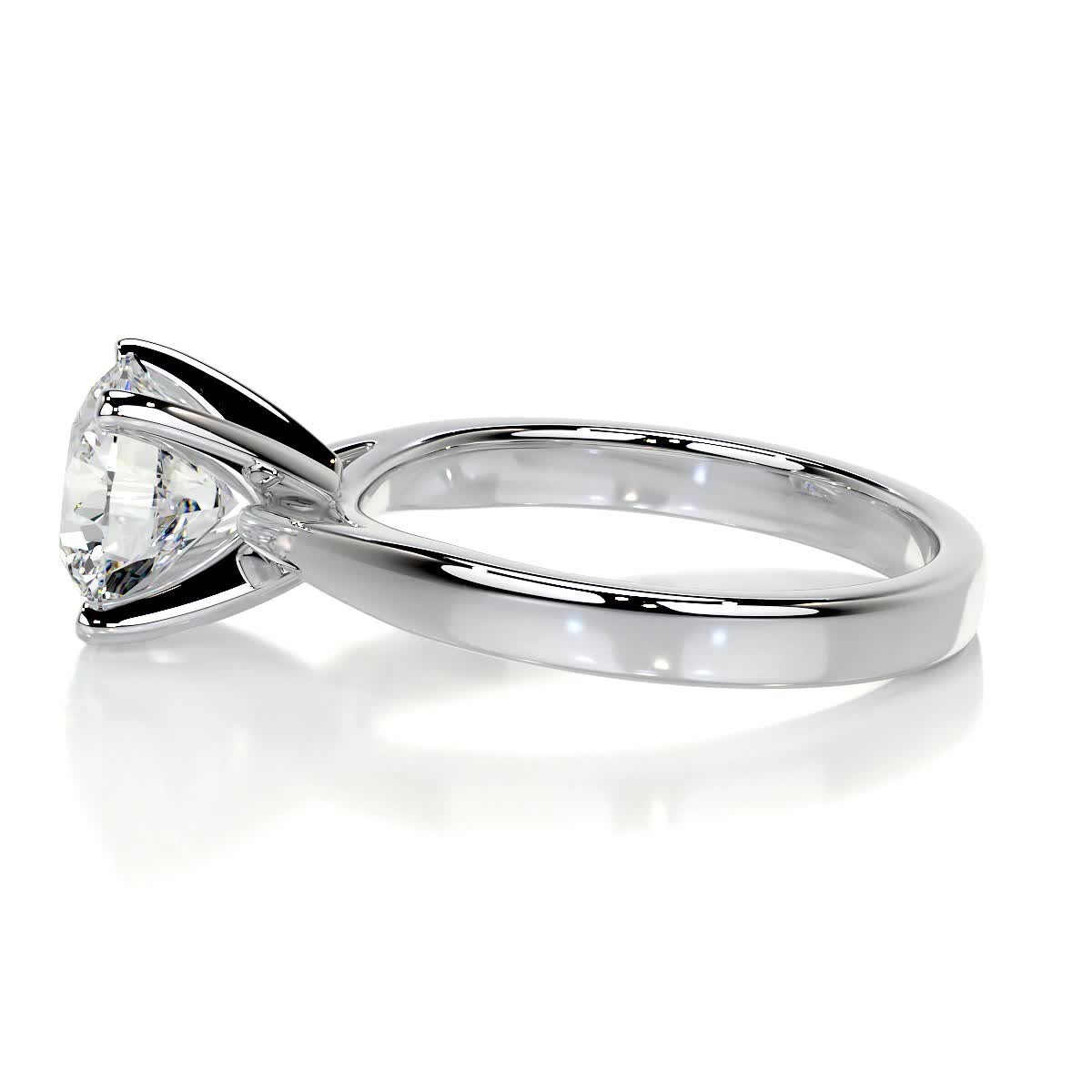 2.0 CT Round Solitaire CVD H/VS2 Diamond Engagement Ring 4