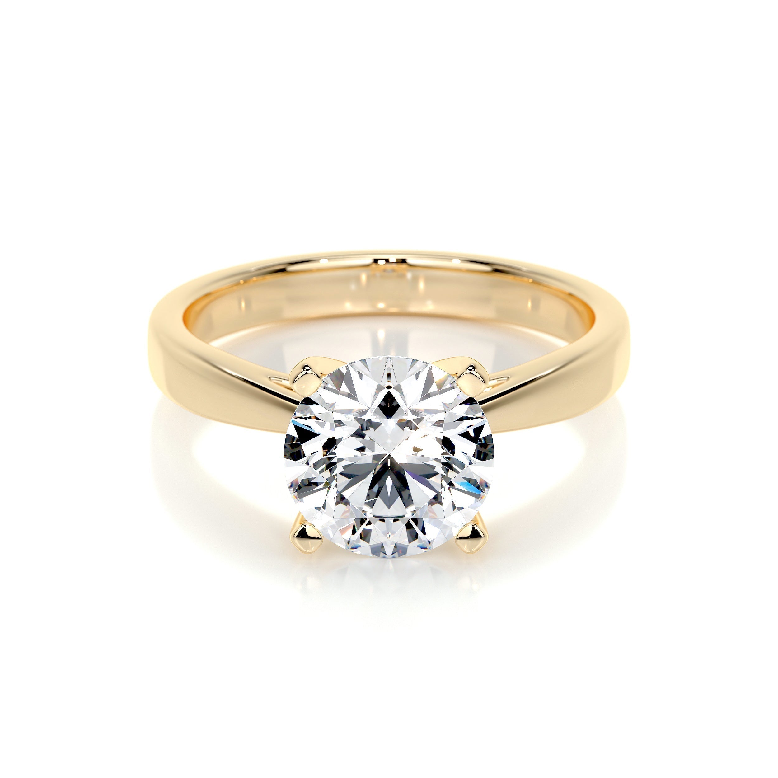 2.0 CT Round Solitaire CVD H/VS2 Diamond Engagement Ring 7