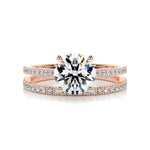 1.50 CT Round Solitaire CVD F/VS Diamond Bridal Ring Set 12