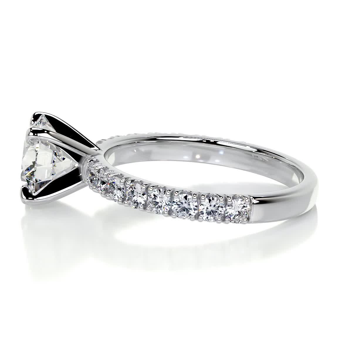 1.50 CT Round Solitaire CVD F/VS1 Diamond Engagement Ring 6