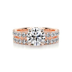 1.50 CT Round Solitaire CVD F/VS Diamond Bridal Ring Set 13