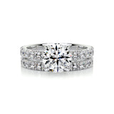 1.50 CT Round Solitaire CVD F/VS Diamond Bridal Ring Set 1