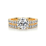 1.50 CT Round Solitaire CVD F/VS Diamond Bridal Ring Set 8