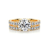 1.50 CT Round Solitaire CVD F/VS Diamond Bridal Ring Set 8